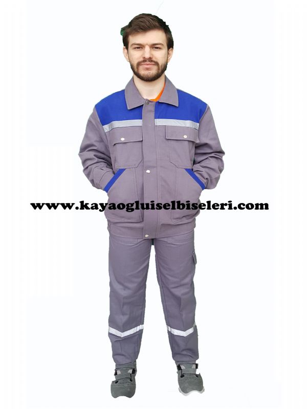 MAVİ GRİ ROBALI MONT TAKIM